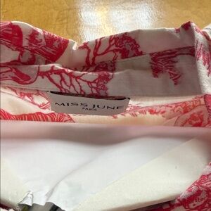 Miss June Paris Elegant Red and White Maxi Dress